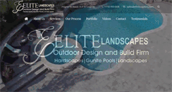 Desktop Screenshot of elitescapesnj.com